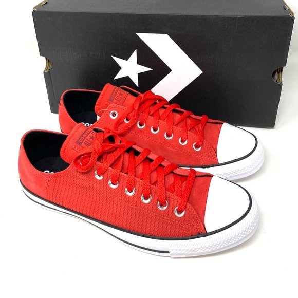Converse Men's Size 10.5 169446C CTAS OX UNIVERSITY Red Canvas Low Top Sneakers - Picture 7 of 11